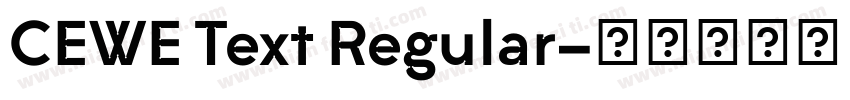 CEWE Text Regular字体转换